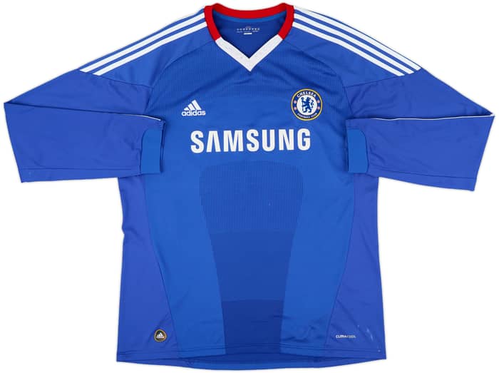 2010-11 Chelsea Home L/S Shirt Drogba #11 - 6/10 - (XL)