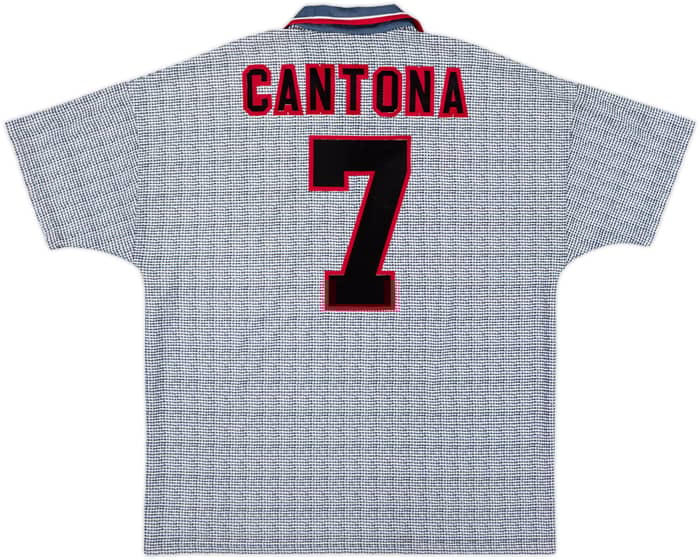 1995-96 Manchester United Away Shirt Cantona #7 - 8/10 - (XL)