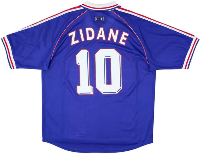 1998-00 France Home Shirt Zidane #10 - 8/10 - (XL)