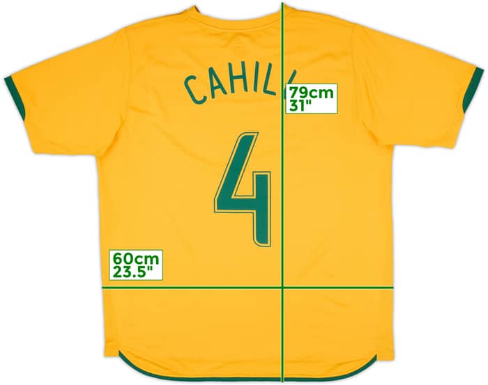 2006-08 Australia Home Shirt Cahill #4 - 7/10 - (XL)