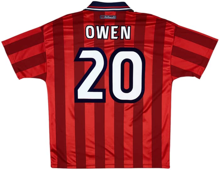 1997-99 England Away Shirt Owen #20 - 9/10 - (L)