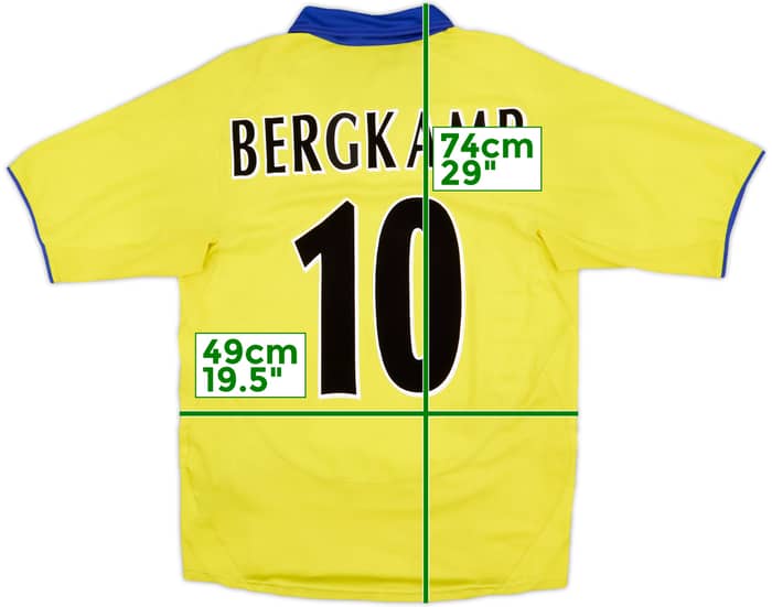 2003-05 Arsenal Away Shirt Bergkamp #10 - 8/10 - (S)