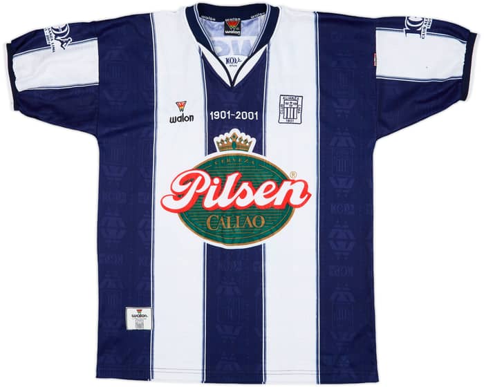 2001 Alianza Lima Centenary Home Shirt #7 - 9/10 - (XL)