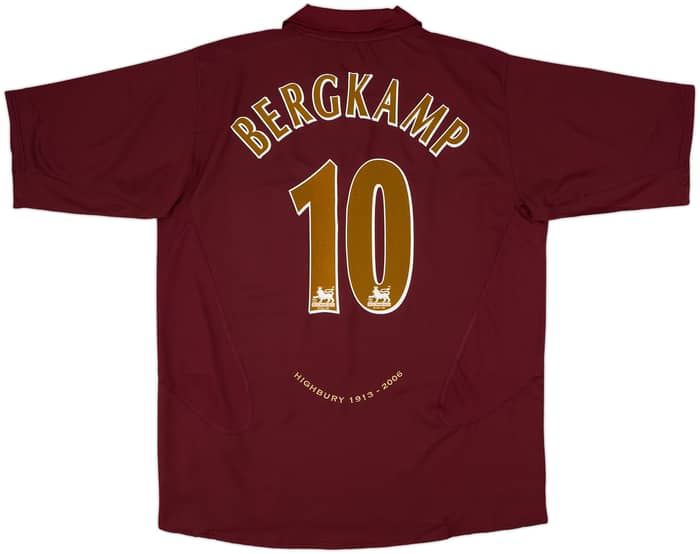 2005-06 Arsenal Home Shirt Bergkamp #10 (XXL)