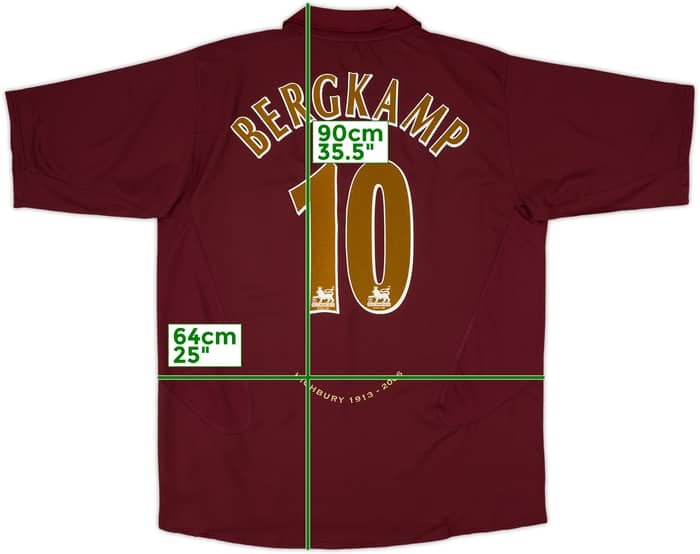 2005-06 Arsenal Home Shirt Bergkamp #10 (XXL)