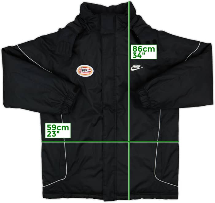 2007-08 PSV Nike Padded Bench Coat - 10/10 - (XL.Boys)