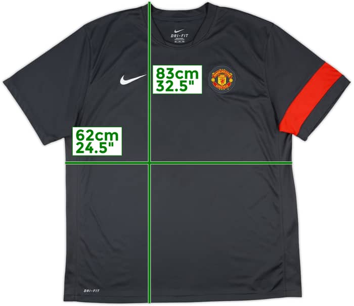 2010-11 Manchester United Nike Training Shirt - 9/10 - (XXL)