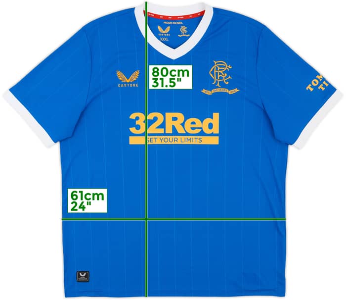 2021-22 Rangers Home Shirt - 8/10 - (3XL)