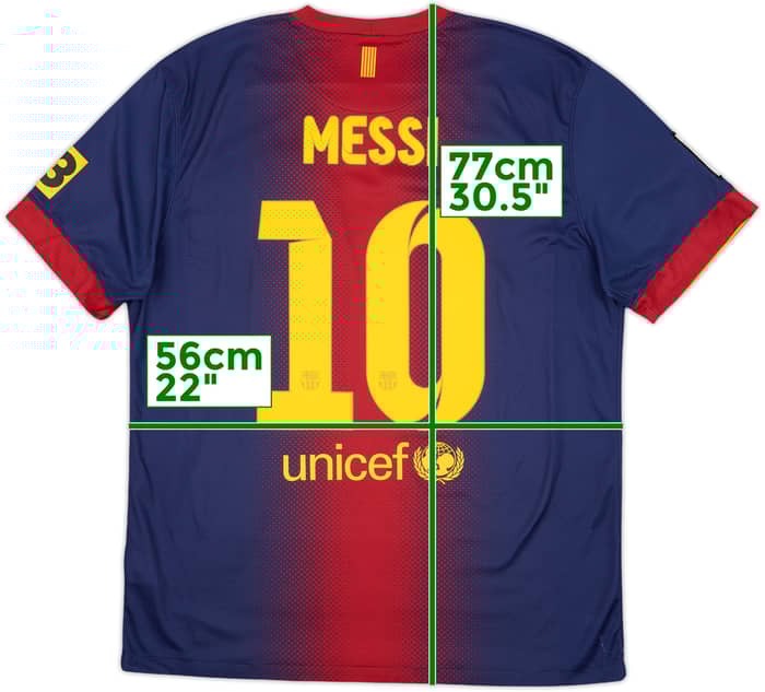 2012-13 Barcelona Home Shirt Messi #10 - 6/10 - (L)