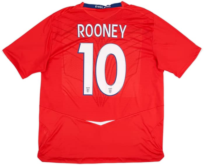 2008-10 England Away Shirt Rooney #10 - 5/10 - (XXL)