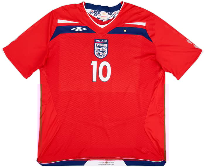 2008-10 England Away Shirt Rooney #10 - 5/10 - (XXL)