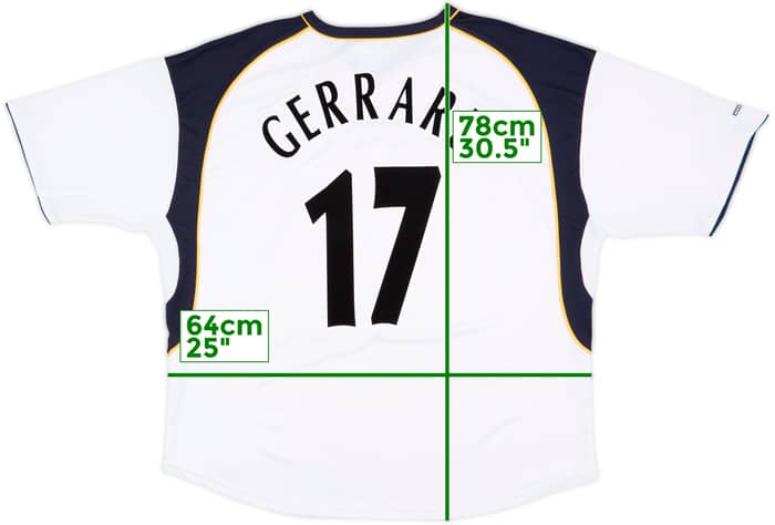 2001-03 Liverpool Away Shirt Gerrard #17 - 9/10 - (3XL)
