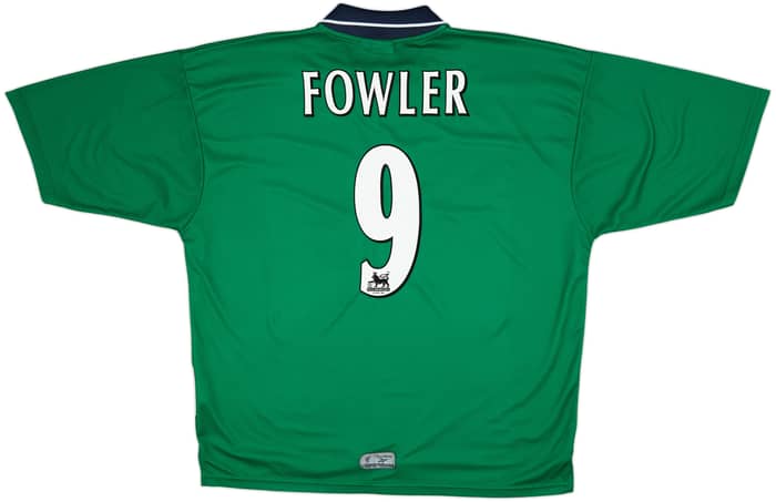 1999-00 Liverpool Away Shirt Fowler #9 - 7/10 - (XL)