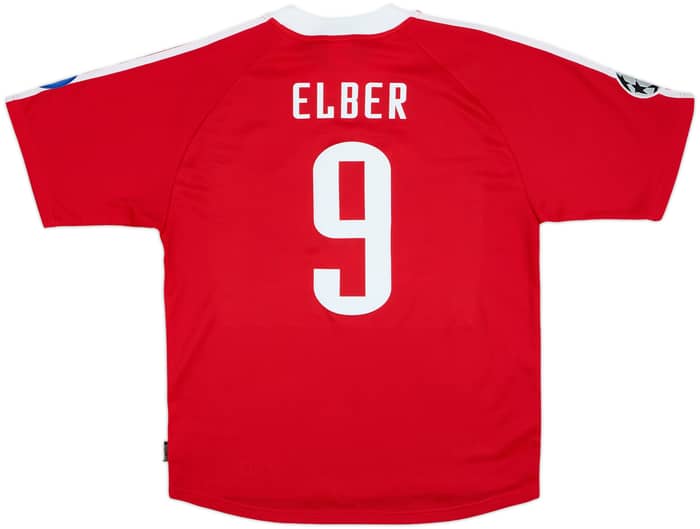 2000-01 Bayern Munich CL Home Shirt Elber #9 - 8/10 - (M)