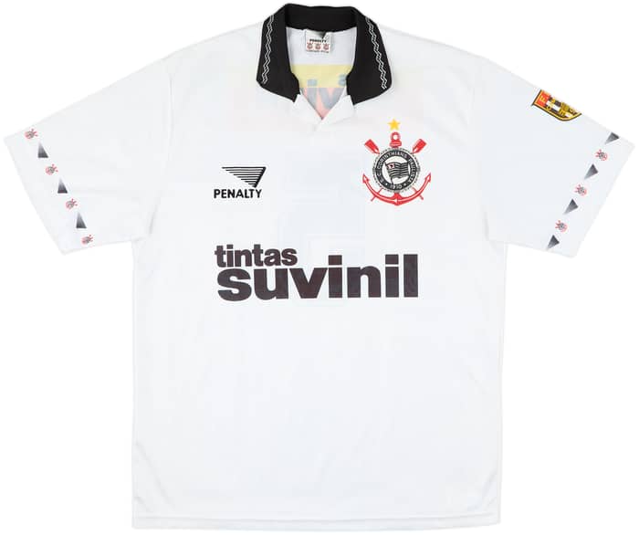 1995 Corinthians Home Shirt #5 - 8/10 - (XL)
