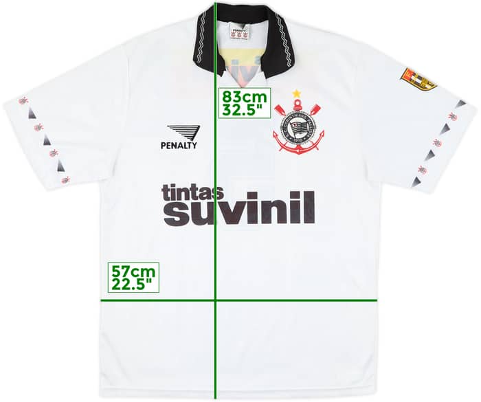1995 Corinthians Home Shirt #5 - 8/10 - (XL)