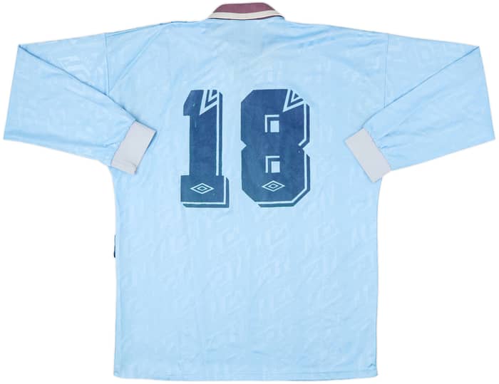 1992-93 England Third L/S Shirt #18 - 6/10 - (XL)