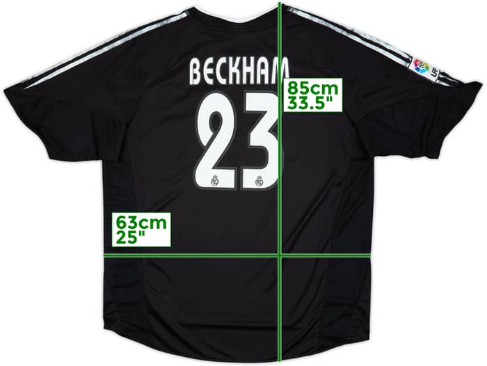 2004-05 Real Madrid Away Shirt Beckham #23 - 5/10 - (XXL)