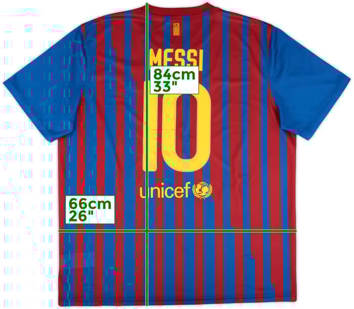 2011-12 Barcelona Basic Home Shirt Messi #10 - 10/10 - (XXL)
