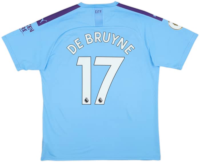 2019-20 Manchester City Home Shirt De Bruyne #17 - 8/10 - (XL)