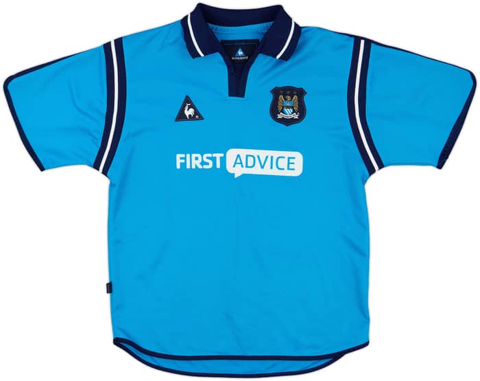 2002-03 Manchester City Home Shirt - 8/10 - (M.Boys)