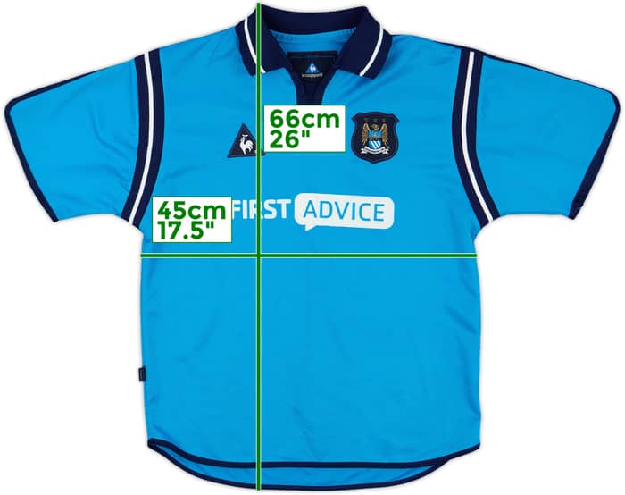 2002-03 Manchester City Home Shirt - 8/10 - (M.Boys)
