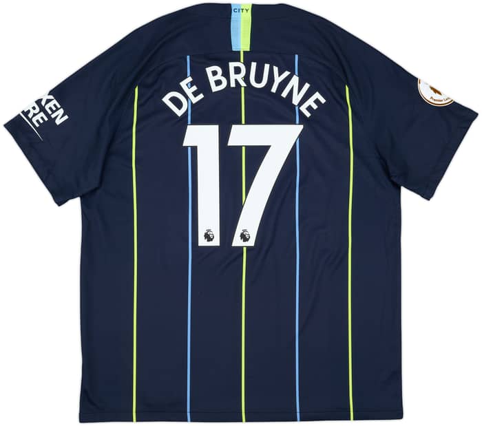 2018-19 Manchester City Away Shirt De Bruyne #17 - 8/10 - (XXL)