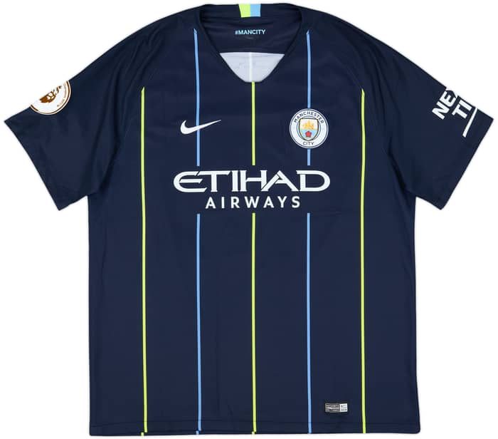 2018-19 Manchester City Away Shirt De Bruyne #17 - 8/10 - (XXL)