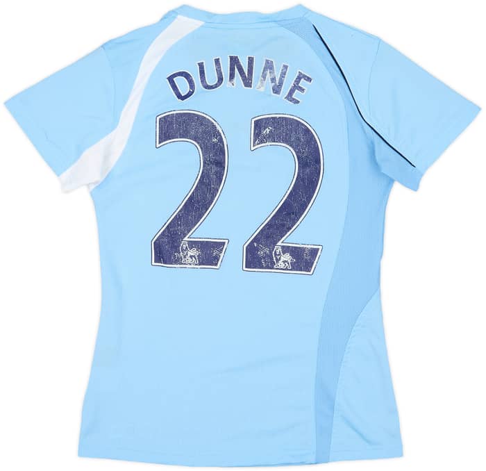 2008-09 Manchester City Home Shirt Dunne #22 - 5/10 - (Women's M)