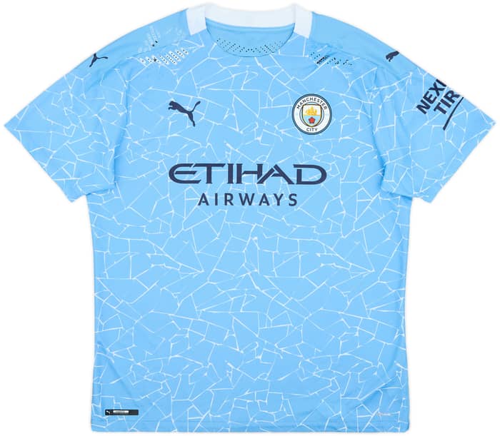 2020-21 Manchester City Authentic Home Shirt - 5/10 - (XL)