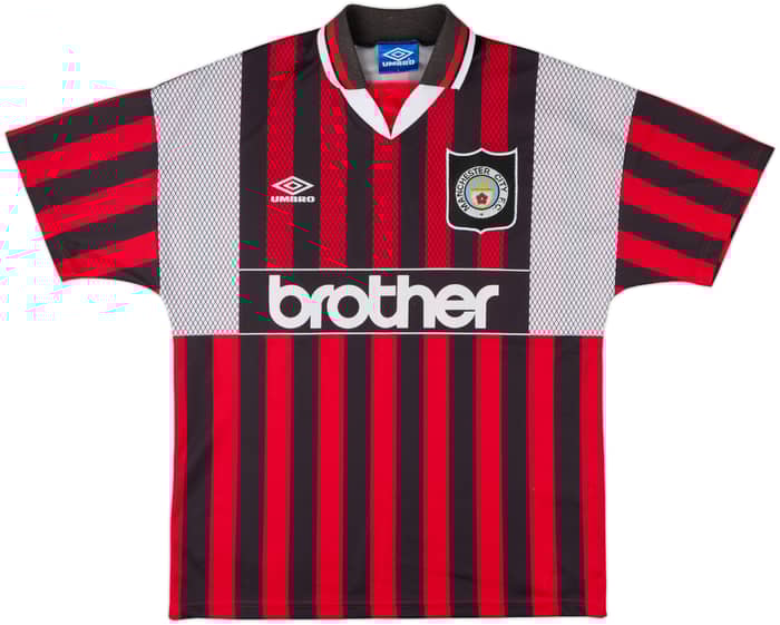 1994-96 Manchester City Away Shirt Kinkladze #7 - 8/10 - (L)