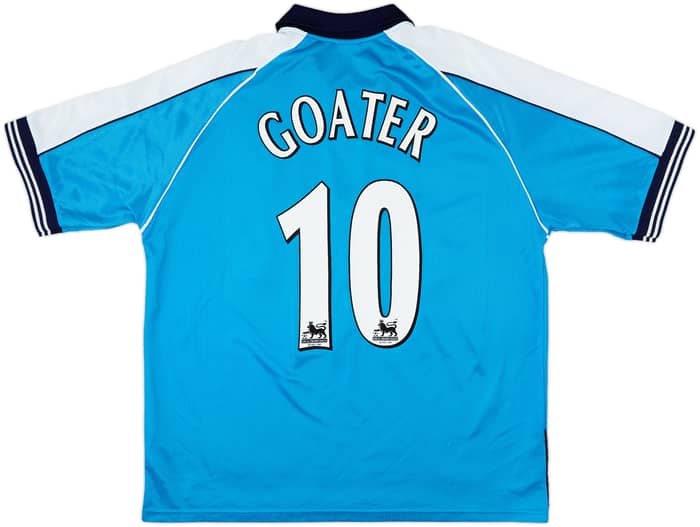 1999-01 Manchester City Home Shirt Goater #10 - 8/10 - (L)