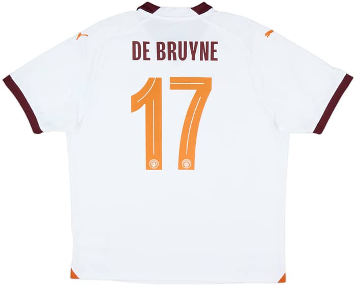 2023-24 Manchester City Away Shirt De Bruyne #17 - 9/10 - (XL)
