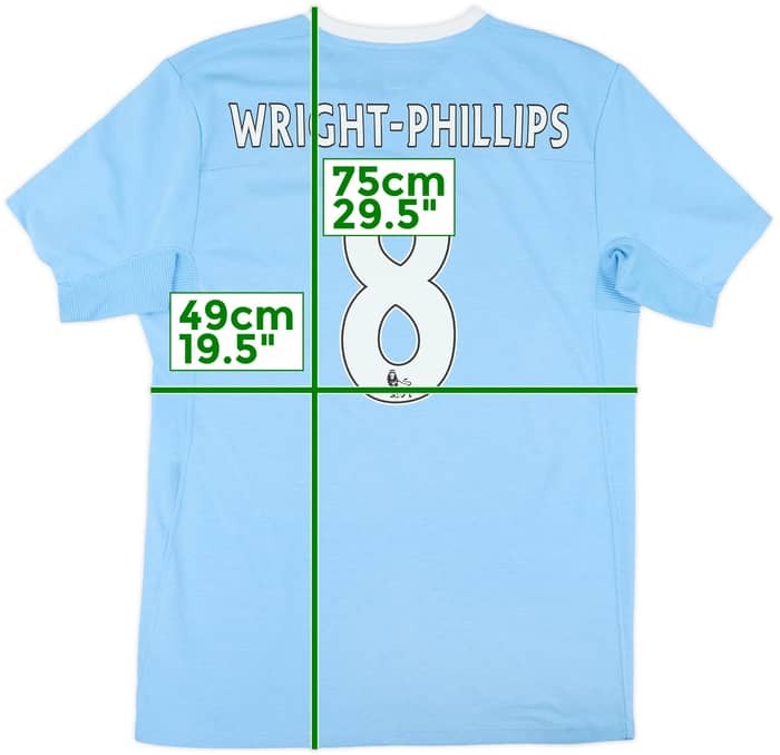 2009-10 Manchester City Home Shirt Wright-Phillips #8 - 8/10 - (M)