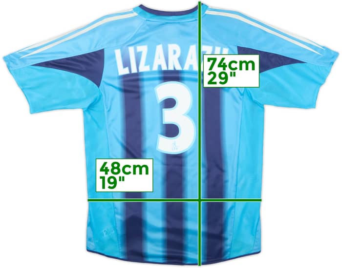 2004-05 Olympique Marseille Away Shirt Lizarazu #3 - 6/10 - (S)