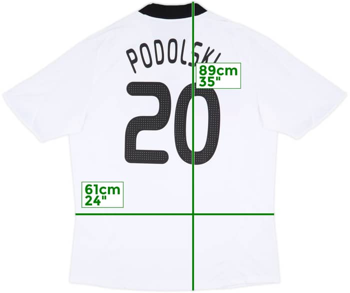 2008-09 Germany Home Shirt Podolski #20 - 5/10 - (XXL)