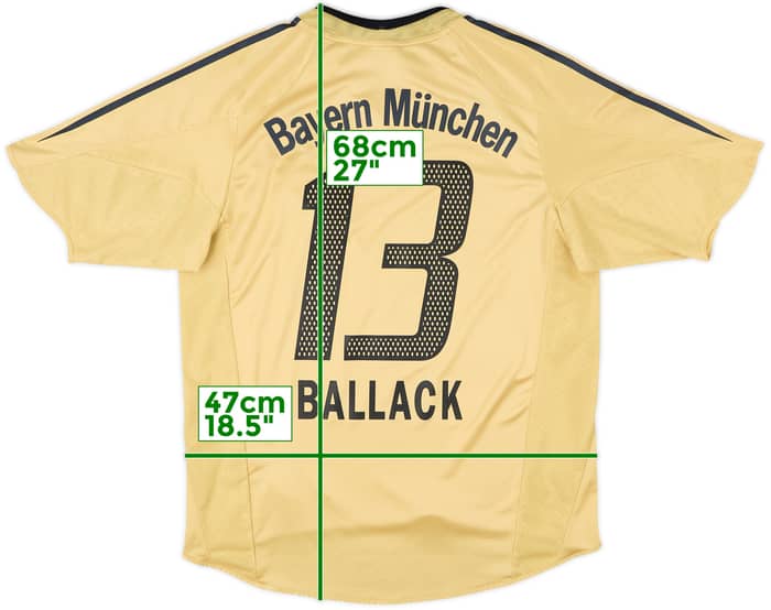 2004-05 Bayern Munich Away Shirt Ballack #13 - 7/10 - (M)