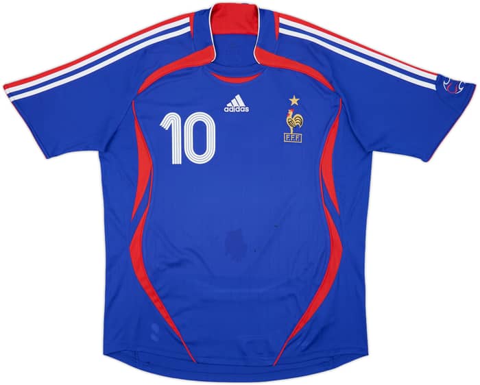 2006-07 France Home Shirt Zidane #10 - 6/10 - (L)