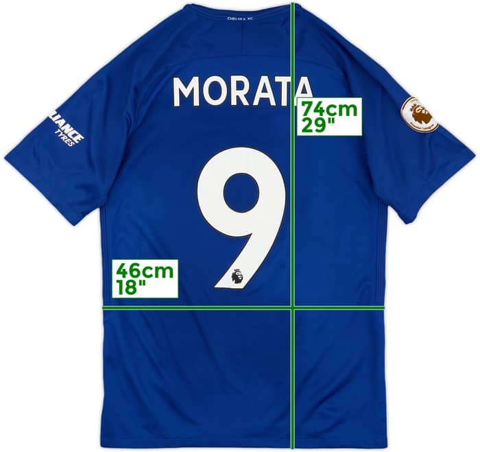 2017-18 Chelsea Home Shirt Morata #9 - 5/10 - (M)