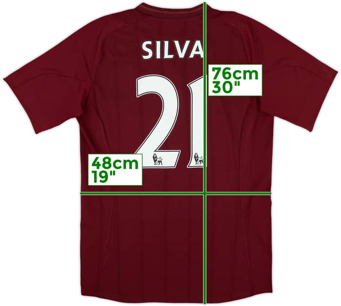 2012-13 Manchester City Away Shirt Silva #21 - 7/10 - (M)