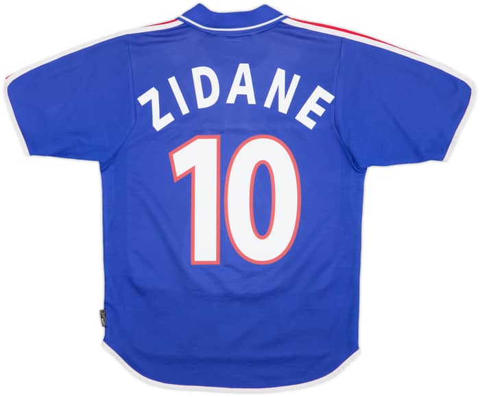 2000-02 France Home Shirt Zidane #10 - 8/10 - (S)