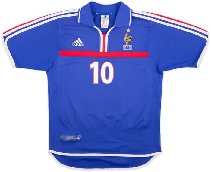 2000-02 France Home Shirt Zidane #10 - 8/10 - (S)