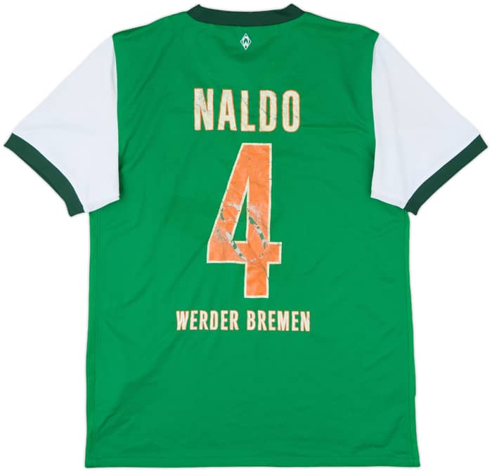 2009-10 Werder Bremen Home Shirt Naldo #4 - 5/10 - (S)