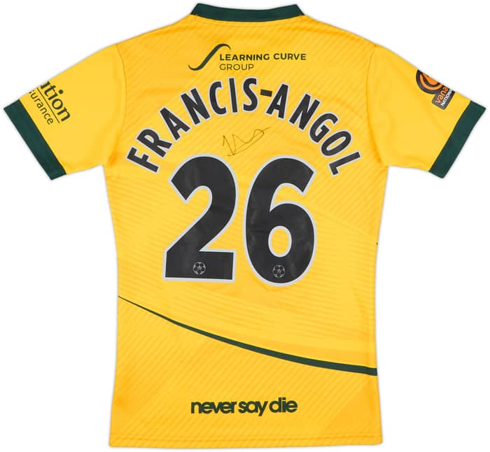 2020-21 Hartlepool Match Issue Signed Away Shirt Francis-Angol #26