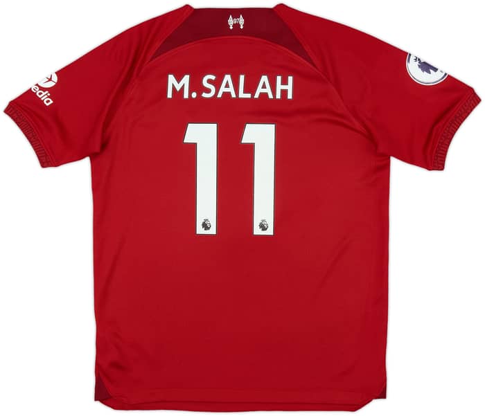2022-23 Liverpool Home Shirt M.Salah #11 - 8/10 - (L.Boys)