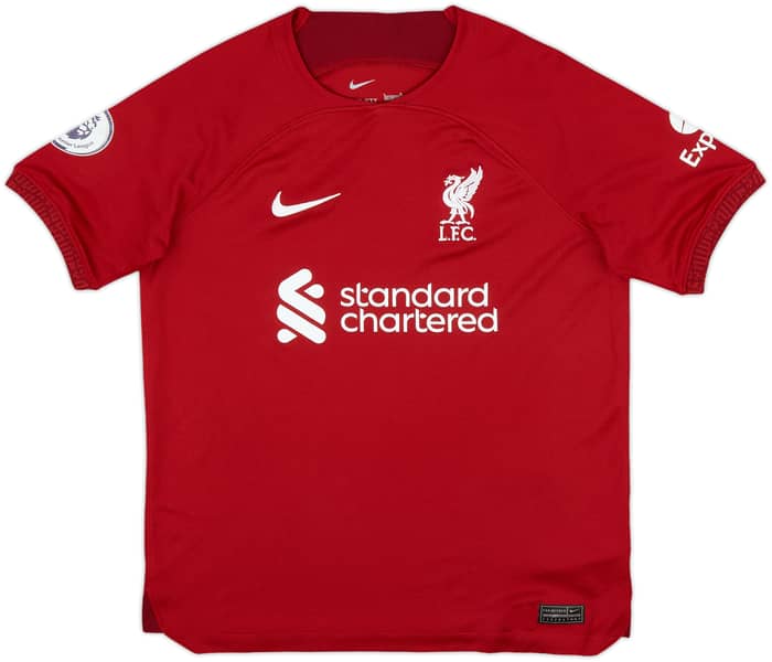 2022-23 Liverpool Home Shirt M.Salah #11 - 8/10 - (L.Boys)