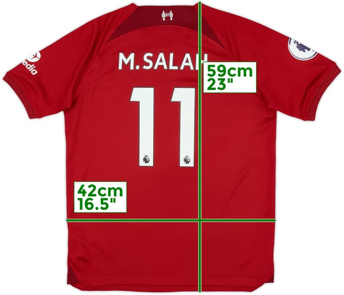 2022-23 Liverpool Home Shirt M.Salah #11 - 8/10 - (L.Boys)