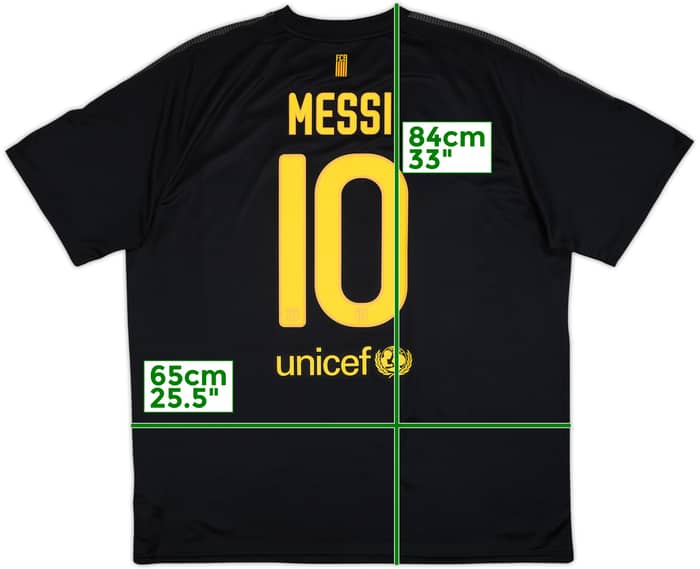 2011-12 Barcelona Basic Away Shirt Messi #10 - 10/10 - (XXL)
