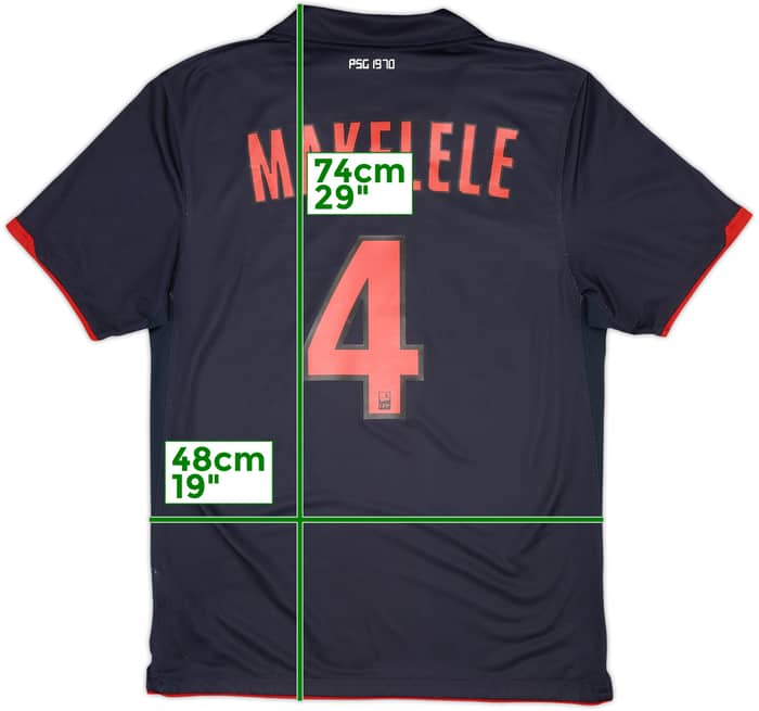 2010-11 Paris Saint-Germain Away Shirt Makelele #4 - 8/10 - (M)