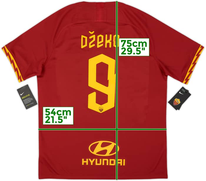2019-20 Roma Home Shirt Dzeko #9 (L)